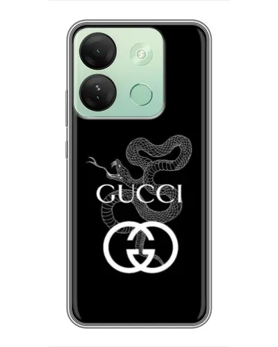 Чехол для Infinix Smart 7 HD с картинкой «Gucci — серебряная змея»