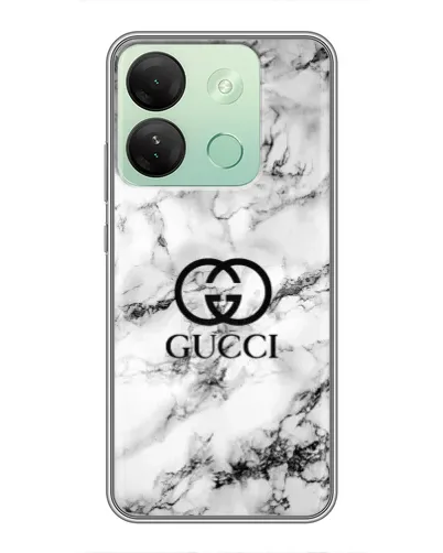 Чехол для Infinix Smart 7 HD с картинкой «Gucci — мраморный шик»