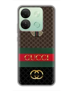 Чехол для Infinix Smart 7 HD с картинкой «Gucci — брендированный десерт»