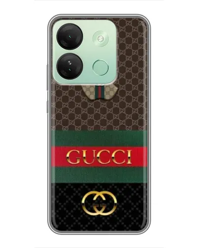 Чехол для Infinix Smart 7 HD с картинкой «Gucci — брендированный десерт»