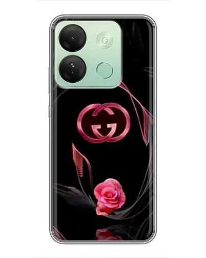Чехол для Infinix Smart 7 HD с картинкой «Gucci — неоновая роза»