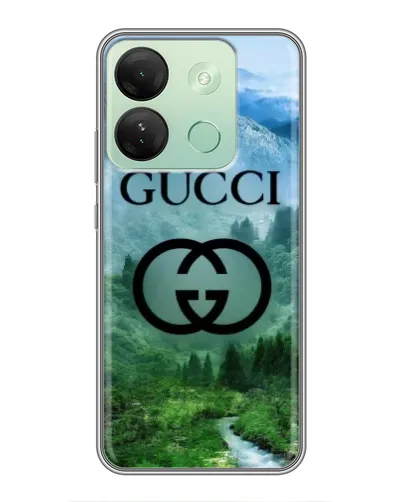 Чехол для Infinix Smart 7 HD с картинкой «Gucci — горный пейзаж»