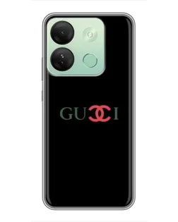 Чехол для Infinix Smart 7 HD с картинкой «Gucci — красный градиент»