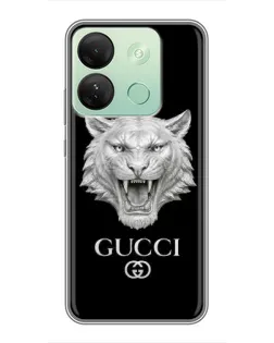 Чохол для Infinix Smart 7 HD з картинкою «Gucci — срібний лев»