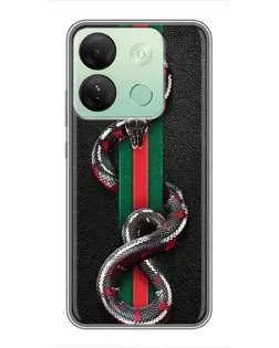 Чохол для Infinix Smart 7 HD з картинкою «Gucci — змія на смузі»