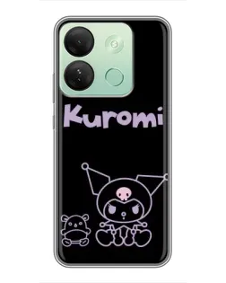 Чохол для Infinix Smart 7 HD з картинкою «Kuromi — чорний мінімалізм» Чохол для Infinix Smart 7 HD з картинкою «Kuromi — чорний мінімалізм»