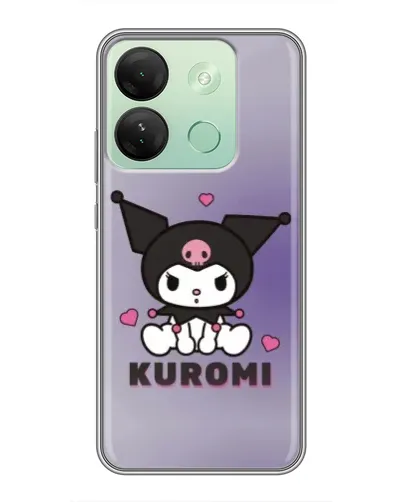 Чехол для Infinix Smart 7 HD с картинкой «Kuromi — фиолетовый арт»