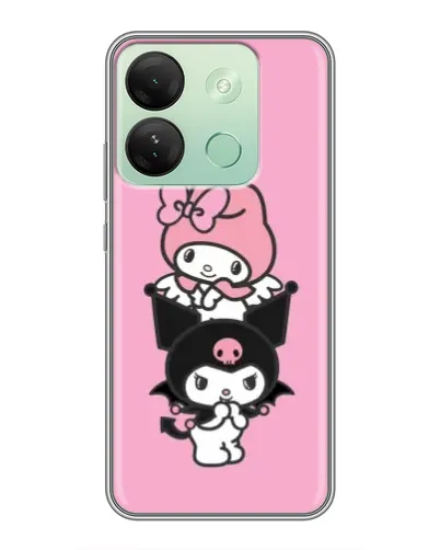 Чехол для Infinix Smart 7 HD с картинкой «My Melody и Kuromi»