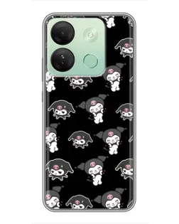 Чохол для Infinix Smart 7 HD з картинкою «Чорний паттерн Kuromi» Чохол для Infinix Smart 7 HD з картинкою «Чорний паттерн Kuromi»