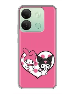 Чохол для Infinix Smart 7 HD з картинкою «Kuromi та My Melody» Чохол для Infinix Smart 7 HD з картинкою «Kuromi та My Melody»