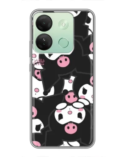 Чехол для Infinix Smart 7 HD с картинкой «Паттерн голов Куроми»