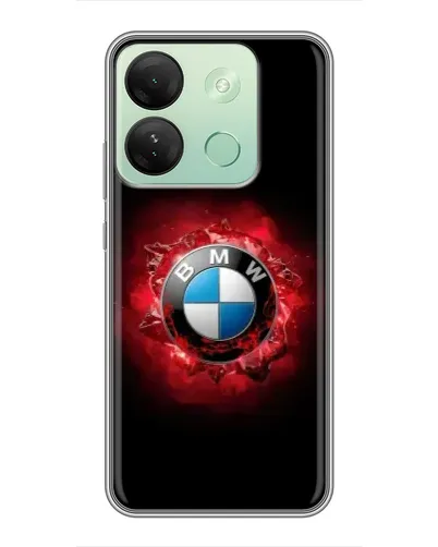 Чехол для Infinix Smart 7 HD с картинкой «Логотип BMW — вспышка»
