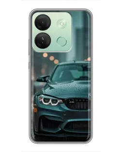 Чехол для Infinix Smart 7 HD с картинкой «BMW в огнях города»