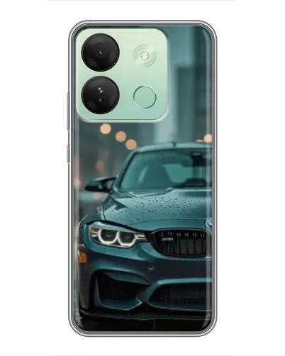 Чехол для Infinix Smart 7 HD с картинкой «BMW в огнях города»