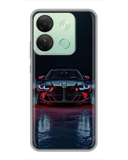 Чехол для Infinix Smart 7 HD с картинкой «BMW на мокрой дороге»