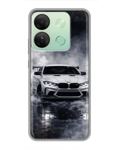 Чехол для Infinix Smart 7 HD с картинкой «BMW сквозь туман»