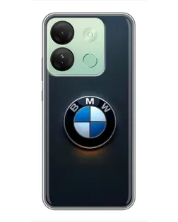 Чехол для Infinix Smart 7 HD с картинкой «Логотип BMW — минимализм»