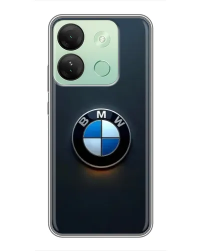 Чехол для Infinix Smart 7 HD с картинкой «Логотип BMW — минимализм»