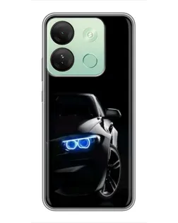 Чехол для Infinix Smart 7 HD с картинкой «BMW — ночной взгляд»
