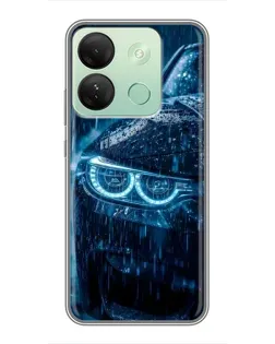 Чехол для Infinix Smart 7 HD с картинкой «BMW под дождем»