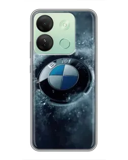 Чехол для Infinix Smart 7 HD с картинкой «Логотип BMW — лед»