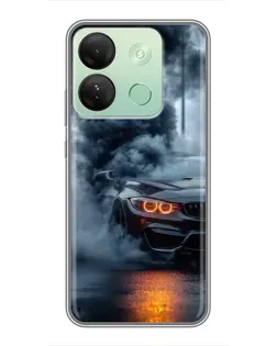 Чехол для Infinix Smart 7 HD с картинкой «BMW M-Power — абстракция»