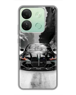 Чехол для Infinix Smart 7 HD с картинкой «BMW — акварельный дрифт»