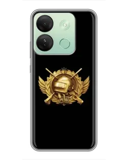 Чохол для Infinix Smart 7 HD з картинкою «PUBG — помаранчевий градієнт»