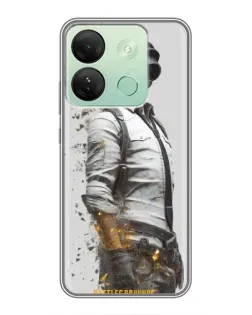 Чехол для Infinix Smart 7 HD с картинкой «PUBG — боец в пыли»