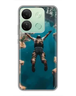 Чехол для Infinix Smart 7 HD с картинкой «PUBG — свободное падение»