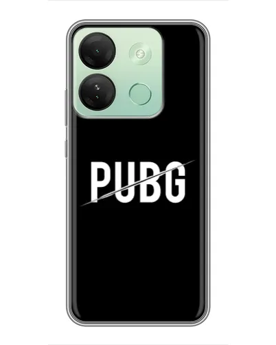 Чехол для Infinix Smart 7 HD с картинкой «PUBG — белый логотип»