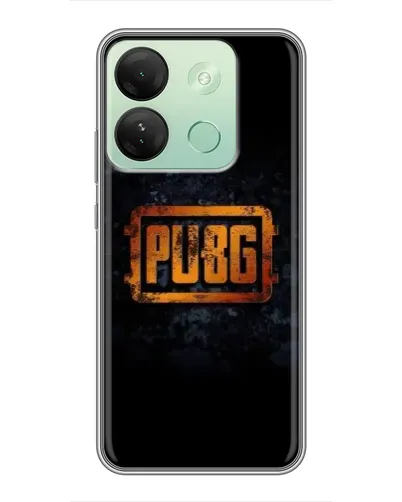 Чехол для Infinix Smart 7 HD с картинкой «PUBG — золотой логотип»