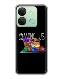 Чохол для Infinix Smart 7 HD з картинкою «Логотип Among Us»