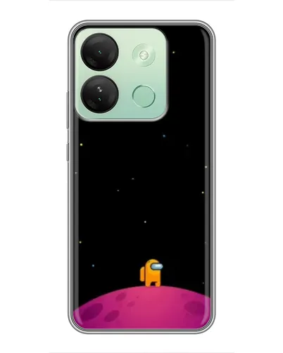 Чехол для Infinix Smart 7 HD с картинкой «Одинокий герой на планете» Чехол для Infinix Smart 7 HD с картинкой «Одинокий герой на планете»