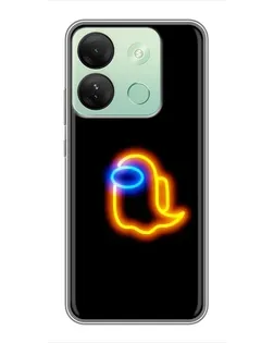 Чохол для Infinix Smart 7 HD з картинкою «Among Us неонове сяйво»