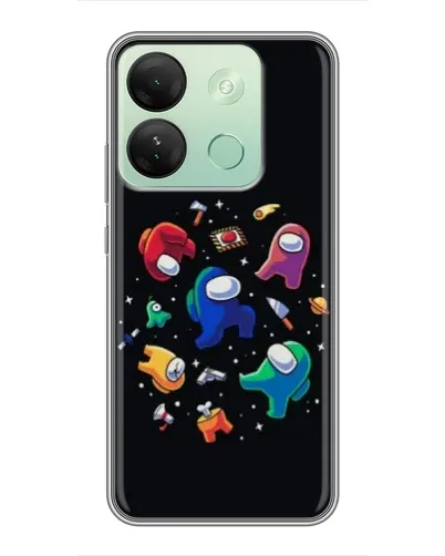 Чехол для Infinix Smart 7 HD с картинкой «Among Us космос» Чехол для Infinix Smart 7 HD с картинкой «Among Us космос»