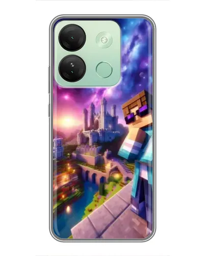 Чехол для Infinix Smart 7 HD с картинкой «Стив и космос»