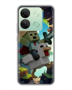 Чохол для Infinix Smart 7 HD з картинкою «Стів та гусь»