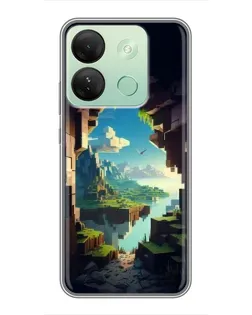 Чехол для Infinix Smart 7 HD с картинкой «Вид из пещеры»