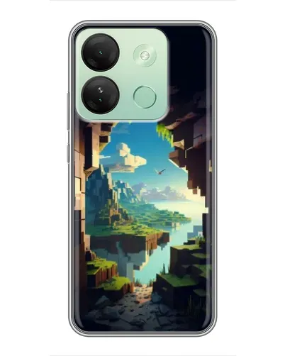 Чехол для Infinix Smart 7 HD с картинкой «Вид из пещеры»