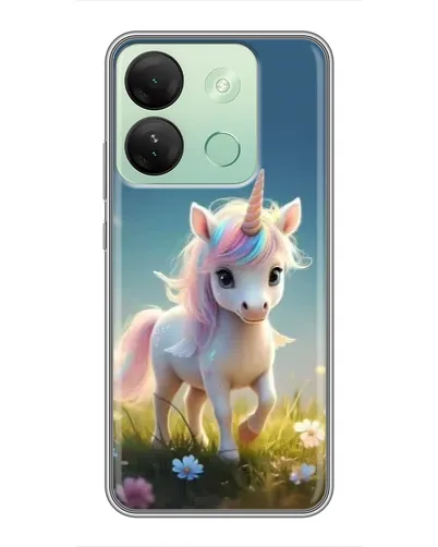 Чехол для Infinix Smart 7 HD с картинкой «Единорог на поляне» Чехол для Infinix Smart 7 HD с картинкой «Единорог на поляне»