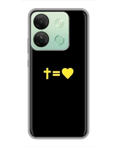 Чехол для Infinix Smart 7 HD с картинкой «Сердце и Крест»