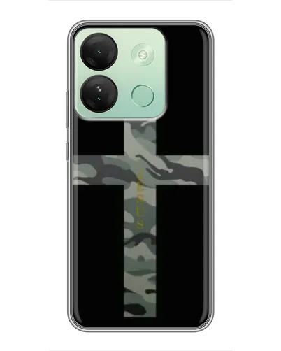 Чехол для Infinix Smart 7 HD с картинкой «Милитари Крест»