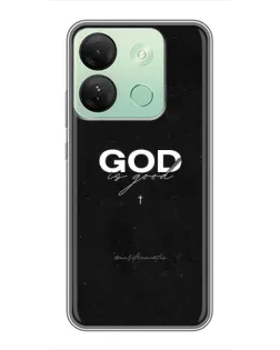 Чехол для Infinix Smart 7 HD с картинкой «GOD — Бог над всем»