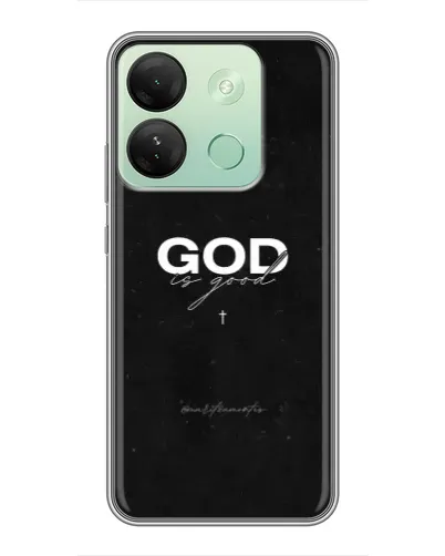 Чехол для Infinix Smart 7 HD с картинкой «GOD — Бог над всем»