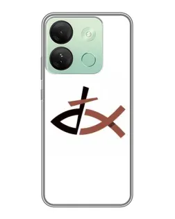 Чехол для Infinix Smart 7 HD с картинкой «Рыба и крест»