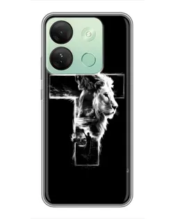 Чохол для Infinix Smart 7 HD з картинкою «Сяючий хрест Jesus»