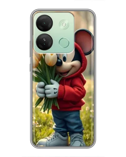 Чехол для Infinix Smart 7 HD с картинкой «Микки с тюльпанами» Чехол для Infinix Smart 7 HD с картинкой «Микки с тюльпанами»