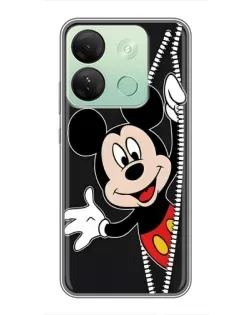 Чехол для Infinix Smart 7 HD с картинкой «Микки раздвигает стены»