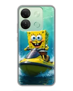 Чохол для Infinix Smart 7 HD з картинкою «Спанч Боб на гідроциклі» Чохол для Infinix Smart 7 HD з картинкою «Спанч Боб на гідроциклі»
